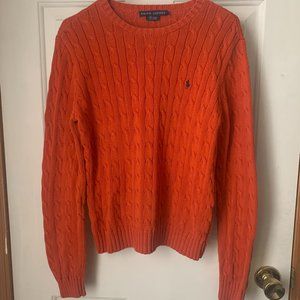 Ralph Lauren Orange Sweater- LARGE